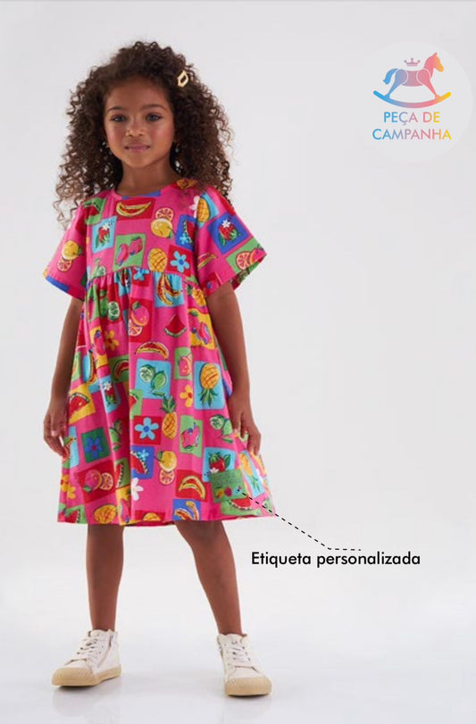 Vestido infantil para meninas. Vestido para crianças. Kids