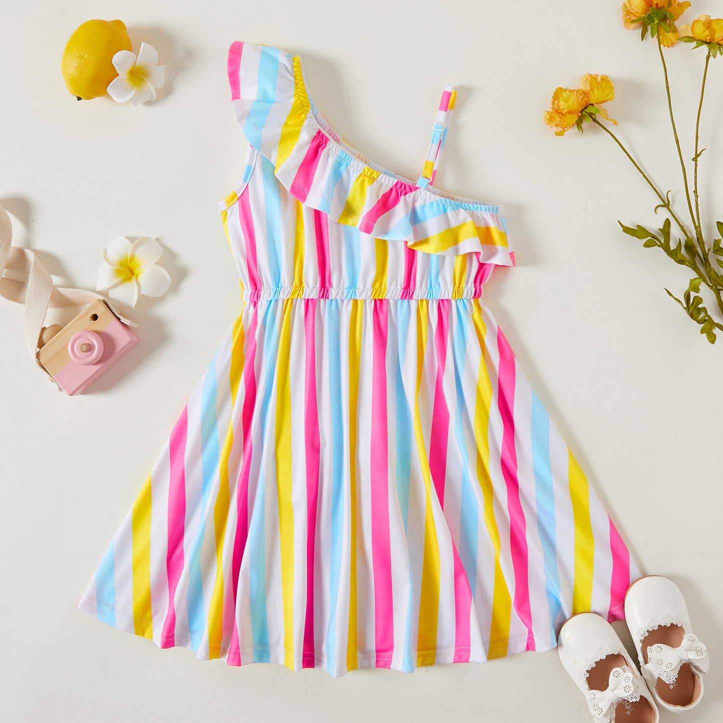 Vestidos de menina PatPat para crianças. Vestido  tipo túnica infantil. Roupa de menina de 4 a 9 anos.