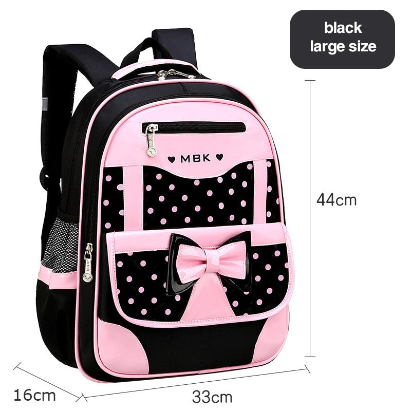 Novas mochilas escolares para crianças, conjunto de mochila infantil com laço fofo, mochila para escola primária, mochila escolar Mochila infantil