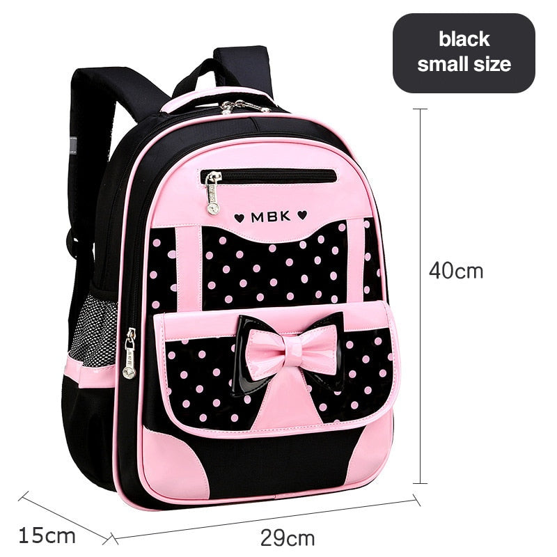 Novas mochilas escolares para crianças, conjunto de mochila infantil com laço fofo, mochila para escola primária, mochila escolar Mochila infantil