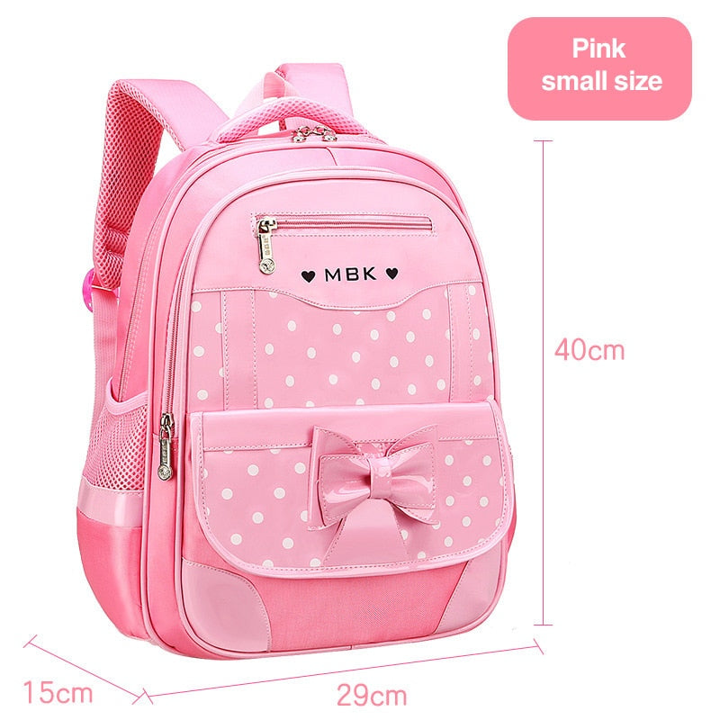 Novas mochilas escolares para crianças, conjunto de mochila infantil com laço fofo, mochila para escola primária, mochila escolar Mochila infantil